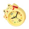 White Kids Alarm Clock Cartoon Table Clock Cat Desktop Decoration Lucky Cat Alarm Clock  Student