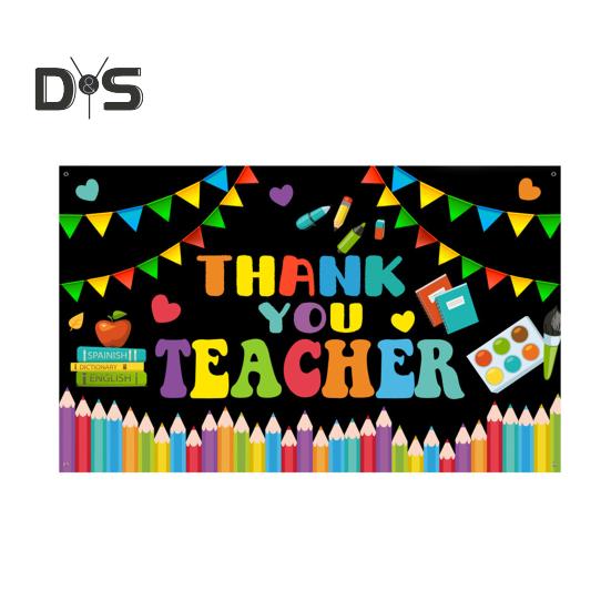 

Баннер-фон для Недели признательности учителям. Спасибо учителям и сотрудникам. Украшение фона на День учителя. Декор для классной комнаты, школы, офиса. F