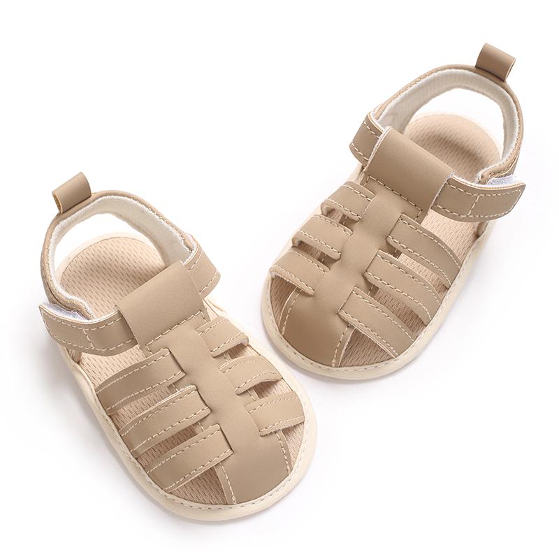Casual Solid Breathable Sandals For Baby Boys Lightweight Comfortable Anti Slip Sandals For Indoor Outdoor Spring