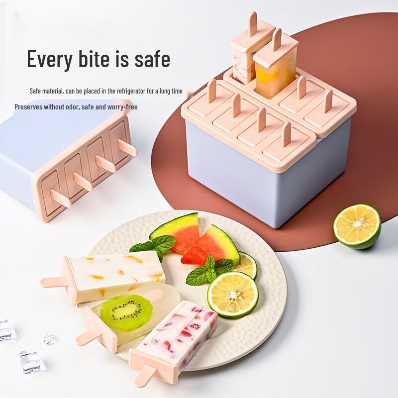 

Lelejia DIY 8-Grid Popsicle & Ice Cream Mold with Lid 8-Grid