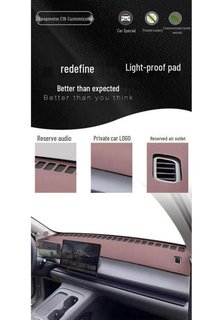Leapmotor C16 Dashboard Sunshade Mat - Anti-sun, Decorative Interior Upgrade