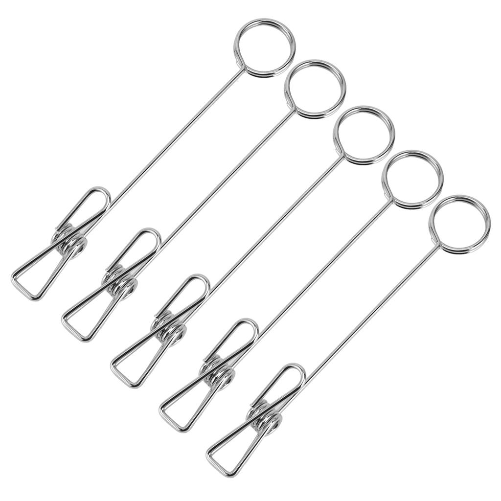 5Pcs Photo Holder Premium Metal Anti Oxidation Simple Design Electroplating Process Widely Used Plac