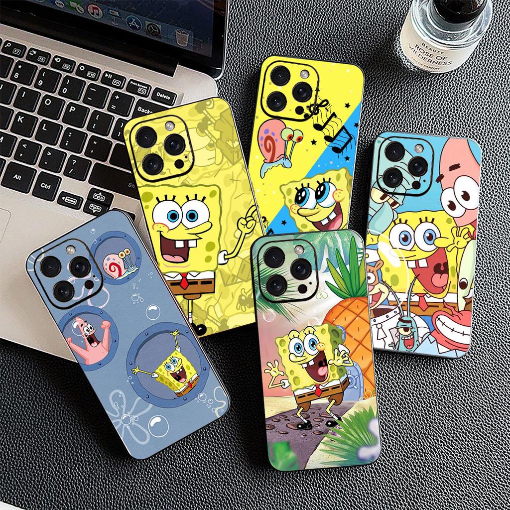 Cover for Huawei P30 P20 Mate 20 Pro Lite Y7 Y6P Y7A 2019 Nova 5T 3I Casing Phone Case S-SquarePants-Lovely S-SpongeBobs-Anime