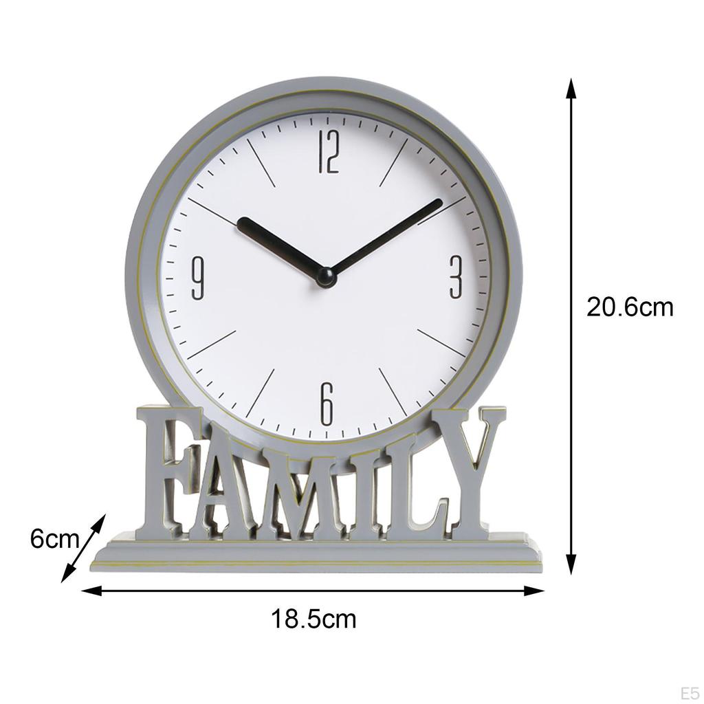 Desk Clocks, Easy to Read Decorative Mantel Clocks for Family Not , Vintage Style Clock