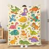 1 Flannel Throw Blanket Cute Dinosaur Life Scene 68 Shawl Blanket Nap Blanket Sofa Blanket Lightweight Soft Comfortable and Warm S