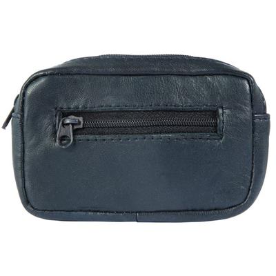 Keyring - LEONARDO VERRELLI - Slick - Genuine Sheep Leather - Horizontal Format 12×8×2.5 Cm - Zip Closure