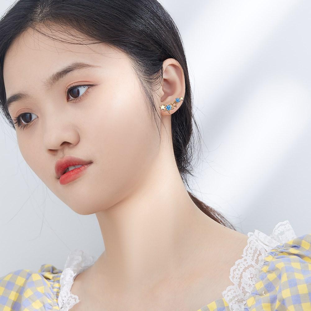 Small Fresh Campus Style Star Earrings Street Fashion Trend Earrings