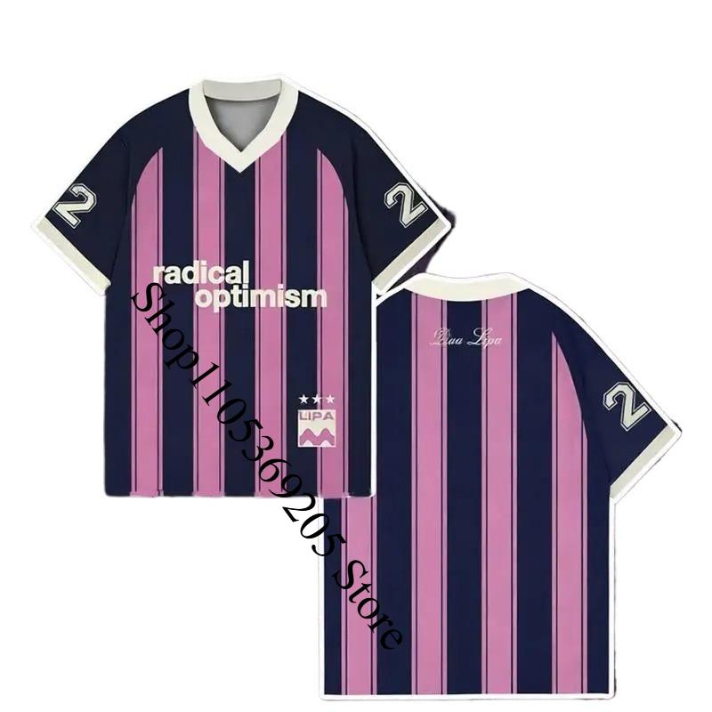 Surf da spiaggia 2026 Ottimismo Radicale Maglia da Calcio Scollo a V Streetwear Cantante Pop Regalo per Fan Top Casual Maglietta da Festa XXS-6XL