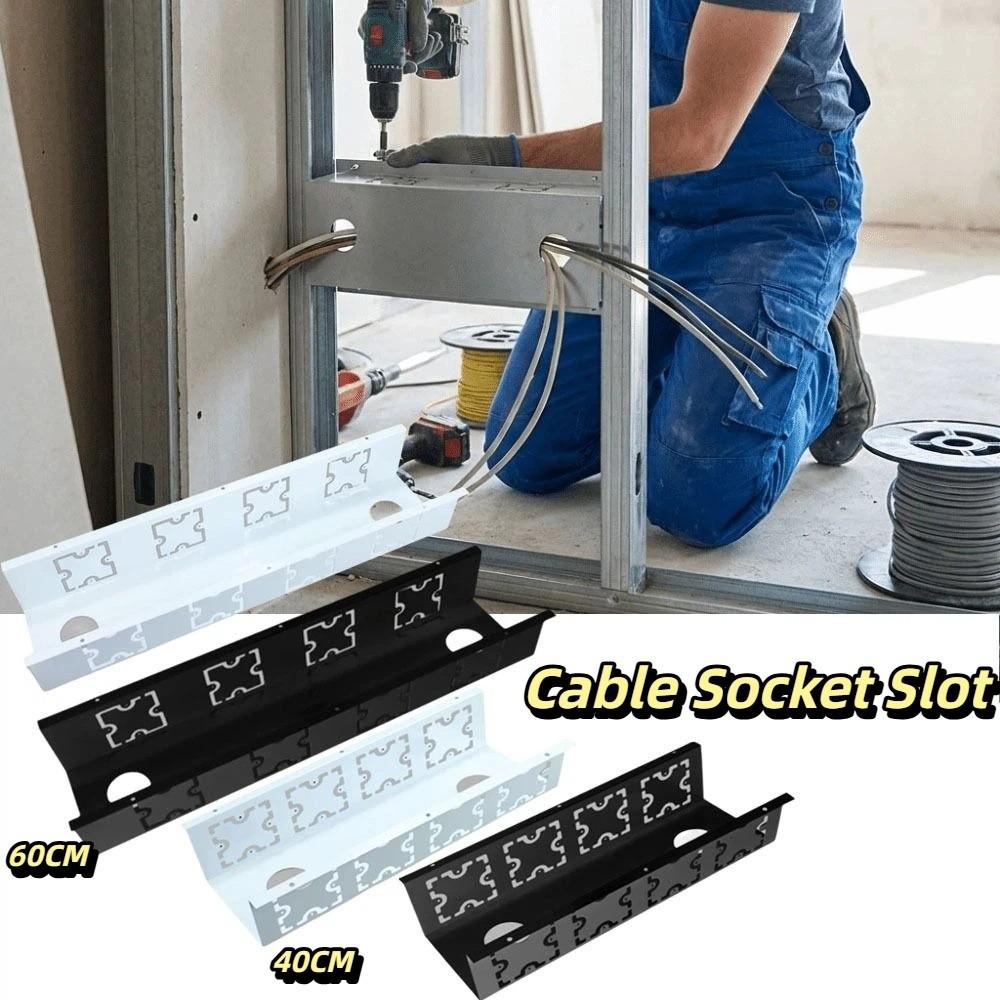 Durable Material Under-Desk Cable Management Tray U-Shape Structure Cable Organizer  Office Desk