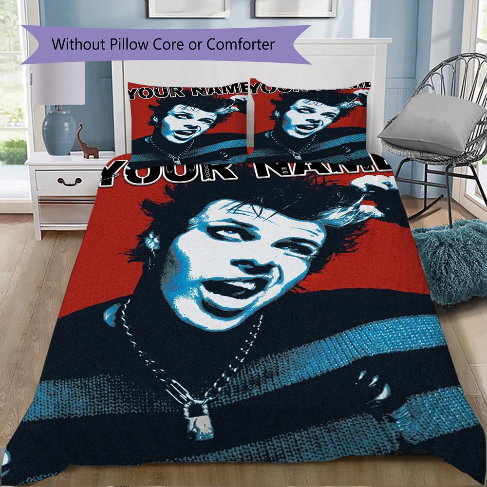 Custom Name Yungblud Pattern Bedding Uilt Set Uilt Cover Pillowcase Home Decoration Birthday Gift (1*duvet Cover+2*pillowcase Without Core)
