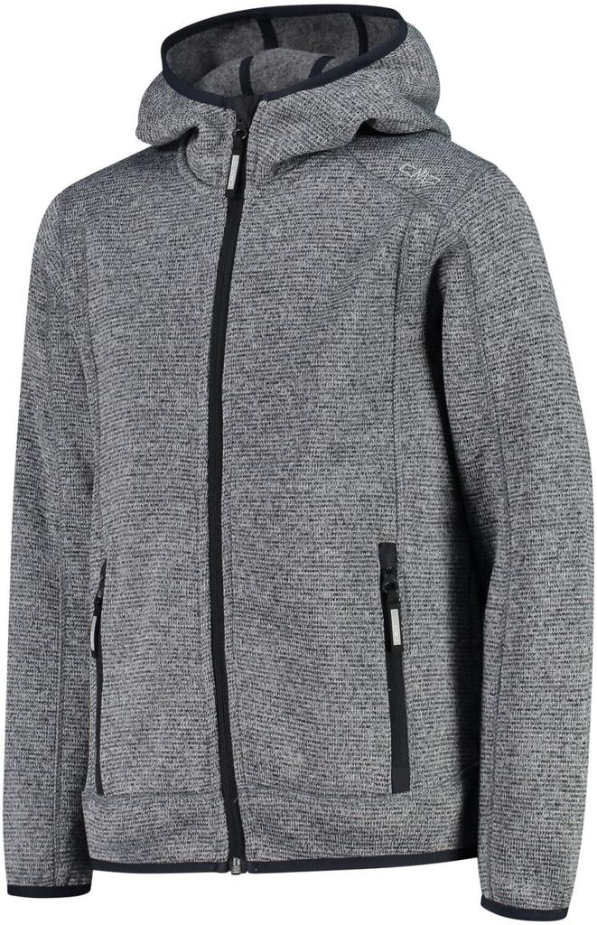 Куртка для мальчика CMP Флисовая куртка Fix Hood (3H60844) Kapuzenjacke Fix Hood 3H60844-31ZH ice titanio schwarz