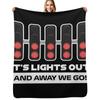 Licht aus und los geht's! - Version 2 (Weiß) Kuscheldecke Warme Nickerchen-Decke für Büro Couch Bett