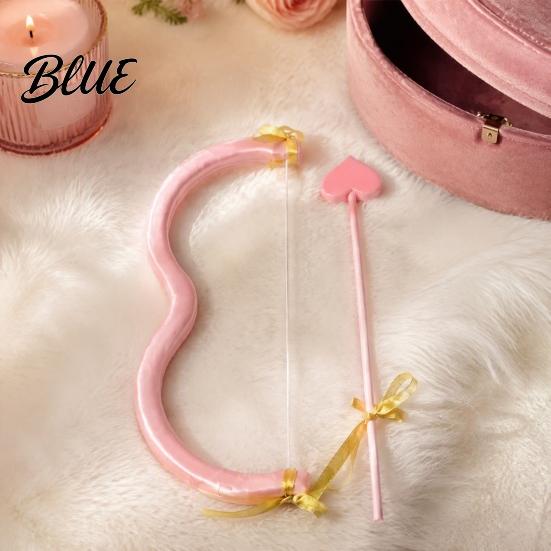 Romantic Love Symbol Decoration Cupid Bow And Arrow Costume Accessory Valentine's Day Mini Couple Gift for Valentine Set with Heart Halloween Cosplay