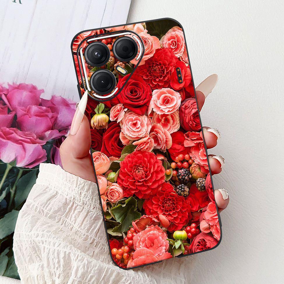 For Tecno Pova 7 5G Cover Case LJ7 Luxury Butterfly Love Fashion Flowers Cool Lion Painted Phone Case For Techno Pova7 5G Bumper