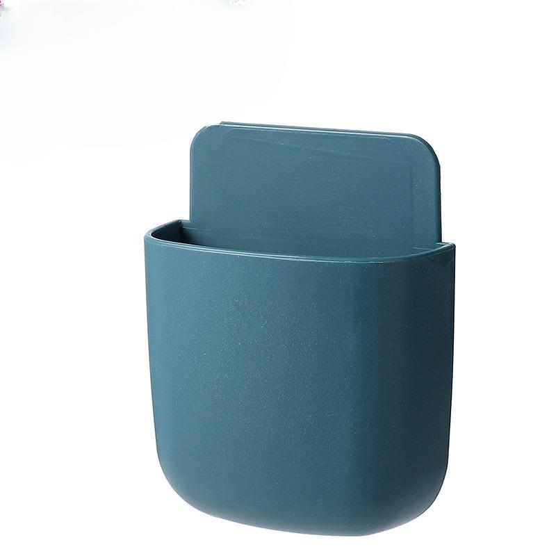 Wall Mounted Storage Box Mobile Phone Holder Stand Storage Organizer with Remote Control Air Conditioner TV Case