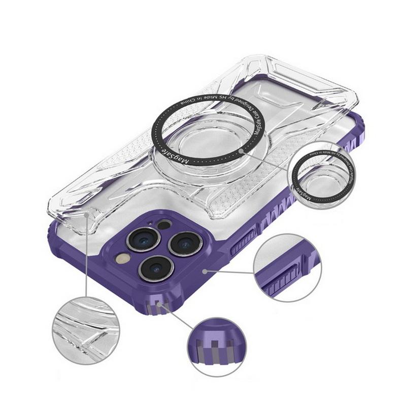 Купить Магнитный чехол с четырьмя углами для Magsafe для iPhone 15 14 ...