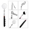 Portable Retractable Metal Inspection Mirror with Pen Clip - Ideal for Car Chassis and Auto Repair Tools