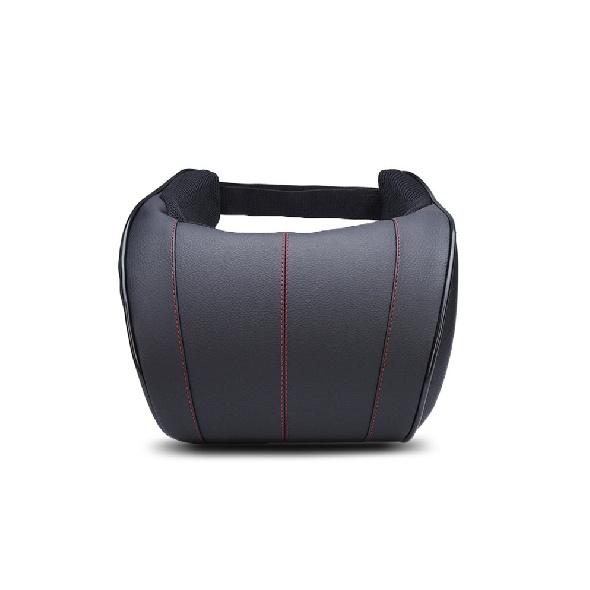 2x Car Neck Pillow Pu Leather Auto Headrest Pillows Car Neck Rest Seat Headrest