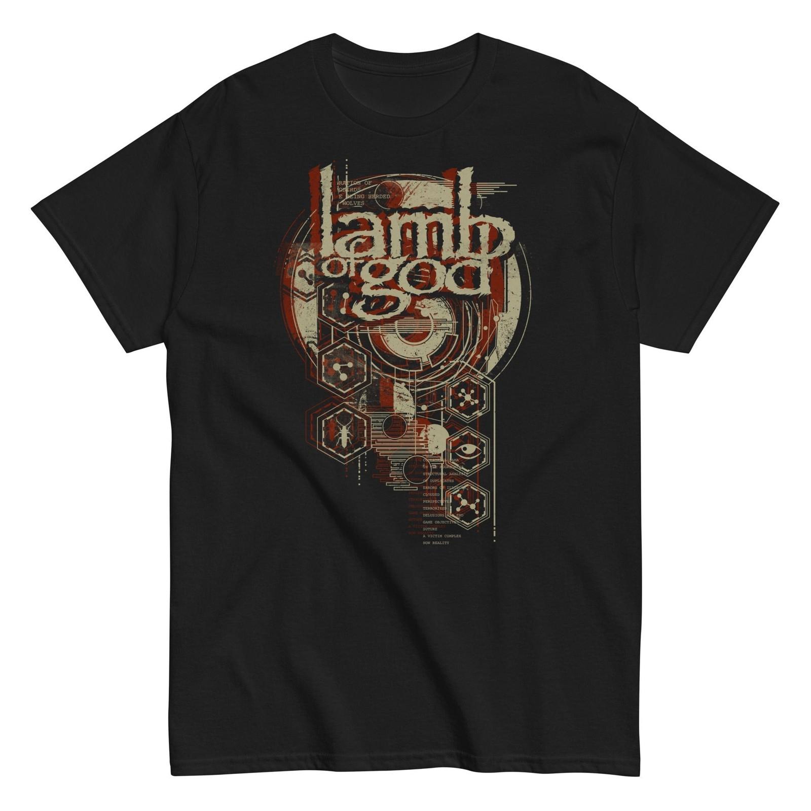 MerchMoment Lamb of God Analog T-Shirt T-Shirt Black New S
