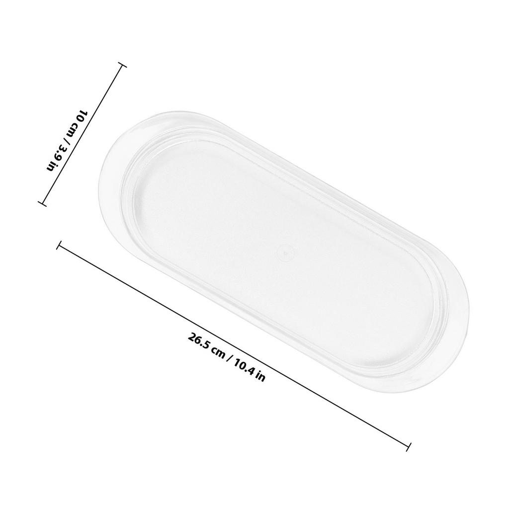 Reusable Plastic Rectangular Condiment Storage Tray Kitchen Organizer Spice Bottle Holder for Home Hotel Party Use