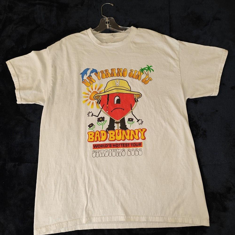 New Rare Bad Bunny Gift For Fans Unisex S5XL Shirt   LL113 Unisex T-Shirt M
