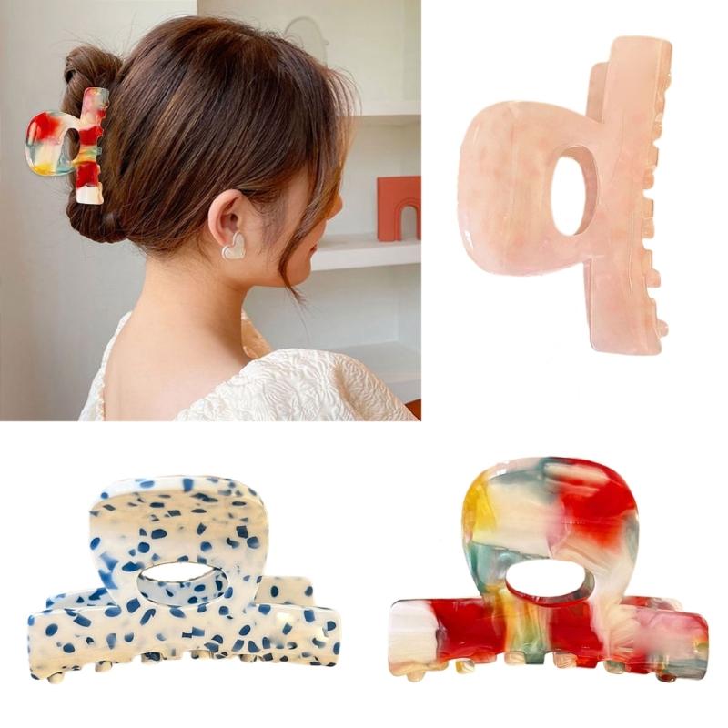 French Style Acetate Hair Claw Clip Elegant Hairpin Strong Hold Fashion Hair Decoration Multipurpose Hair Clip For Women