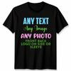 Personalised Custom Any Text Photo Logo Mens Womens T-Shirt Any Image