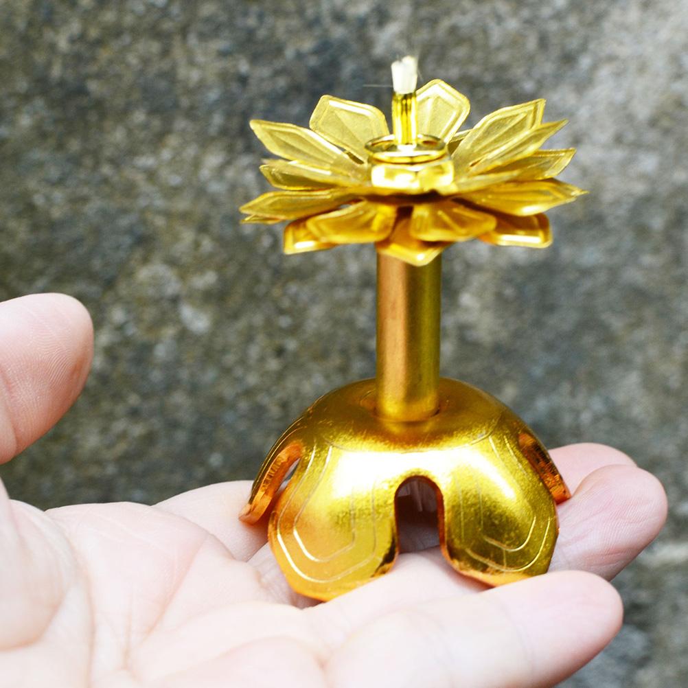 2 Pcs Wick Tube Oil Lamp Burner DIY Supply Metal Kerosene Glass Replacement Cotton Thread