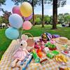 Smiley Daisy Balloon Set: Picnic & Birthday Photo Props for Kids