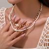 Summer Layering Starfish Adjustable Mixed Color Beads Beaded Choker Handmade Clavicle Chain Beach Jewelry