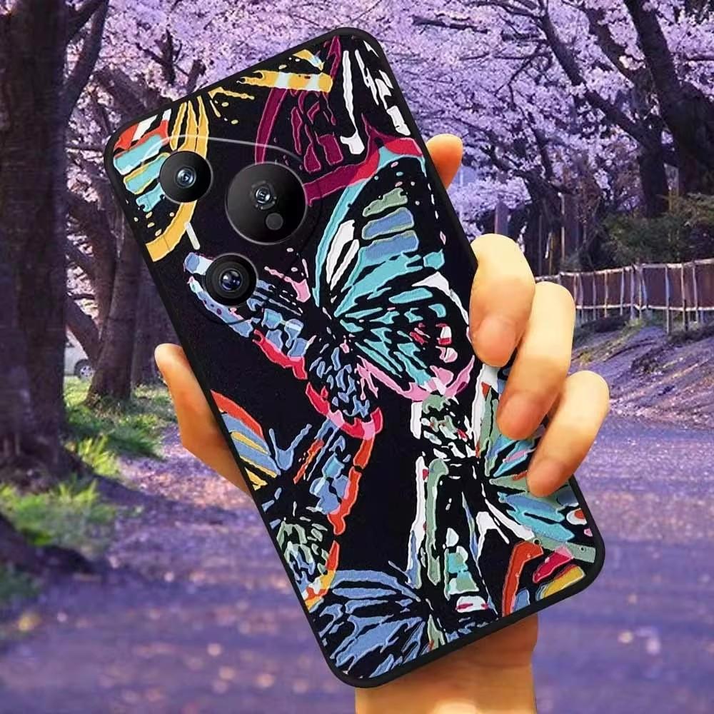 For Moto Edge 50 Pro / 50 Fusion / 50 Ultra Case 3D Flower Relief Silicone Emboss Covers For Motorola Moto Edge 50 Fusion Cases