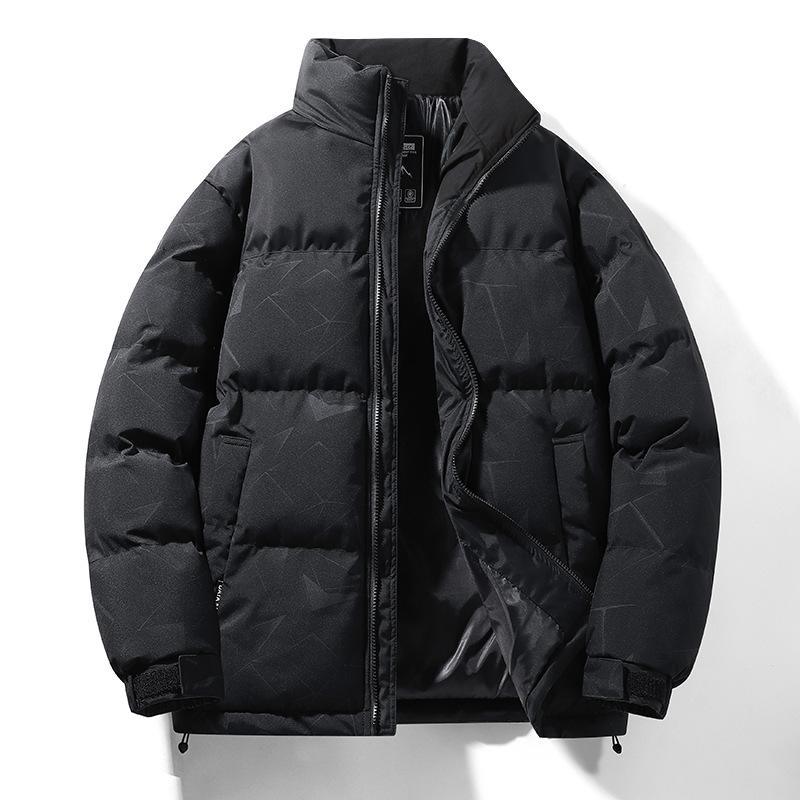

New Bread Suit Men s Thickened Cotton Jacket Stand Collar Windproof Warm Cotton Jacket Versatile Color Couple Cotton Jacket M
