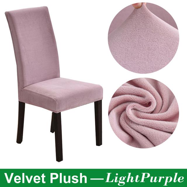 

Бархатный чехол на стул для столовой, толстый эластичный чехол на обеденный стул, эластичный чехол на стул, чехол для стула, кухонный чехол на стул 1 Piece