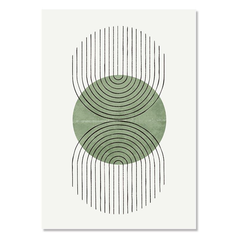 

Абстрактная зеленая линия, холст с принтом, постер, скандинавская геометрическая живопись, настенные картины, искусство, современная гостиная, студия, офис, домашний декор 21x30cm No Framed