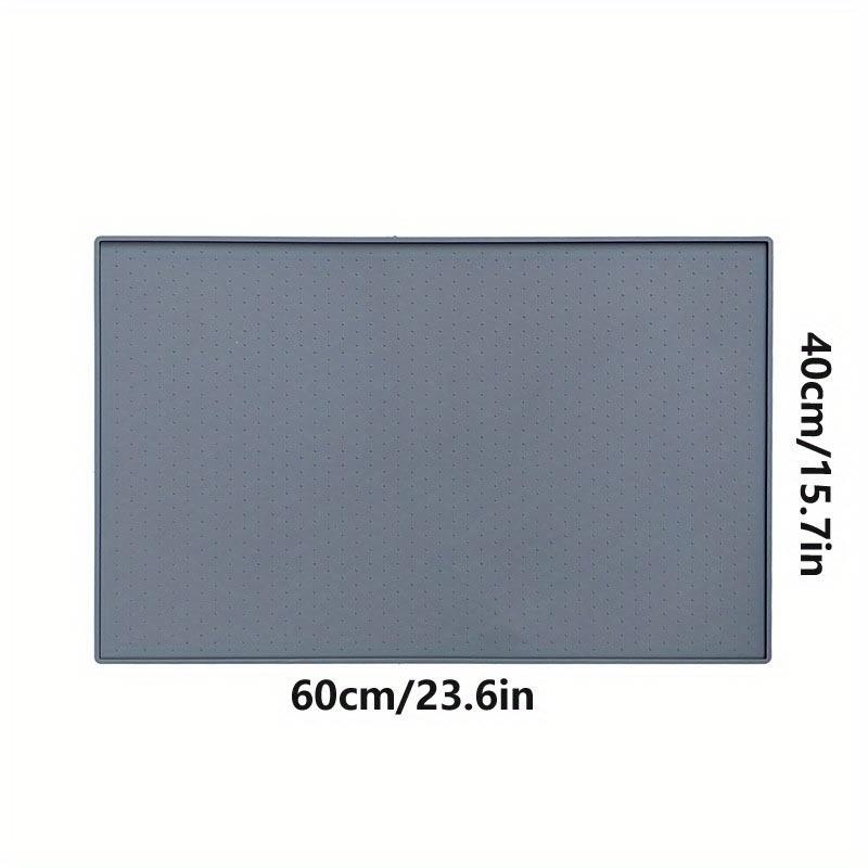 

Непромокаемый силиконовый коврик для миски для домашних животных, нескользящий коврик для кормления собак среднего и малого размера, коврик для собак и кошек Grey M