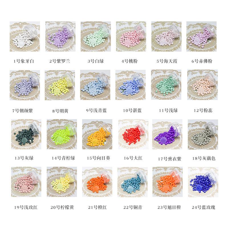 1000g Macaron Series Star Enamel Wax Grains Cute Style Wax Material DIY Greeting Card Party Invitation Decoration Supplies