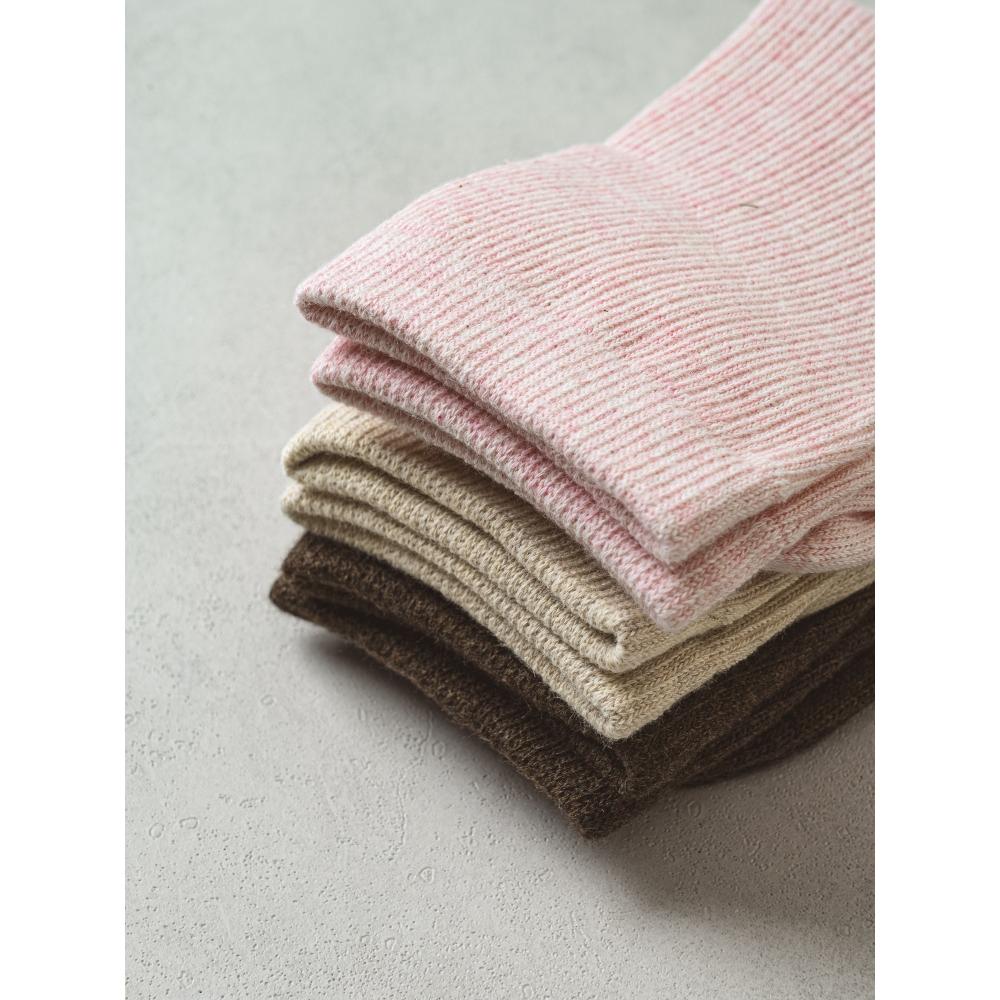 Monfoot Women S Long Wood SockS Set Of 3 Color