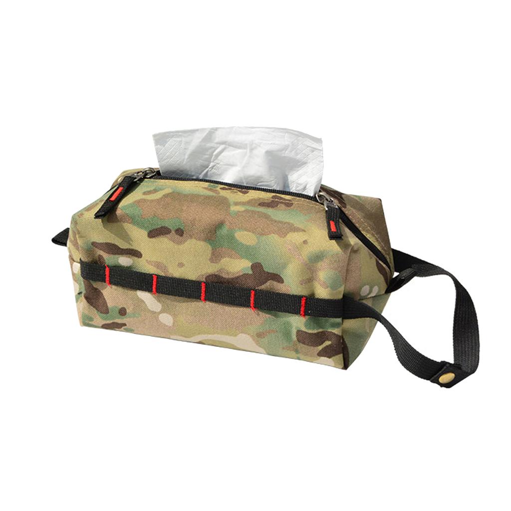 Outdoor Napkin Storage Bag Multipurpose Toilet Paper Holder Oxford Cloth Tissue Dispenser Bag Waterproof Camping Accessories