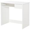 Office Desk, 80x45x75 cm Space-Saving Desk with Keyboard Tray, Document Drawer, White
