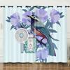 Curtain Cartoon Animal Bear Deer Love Kitten 3D Digital Printing Blackout Curtain Punching