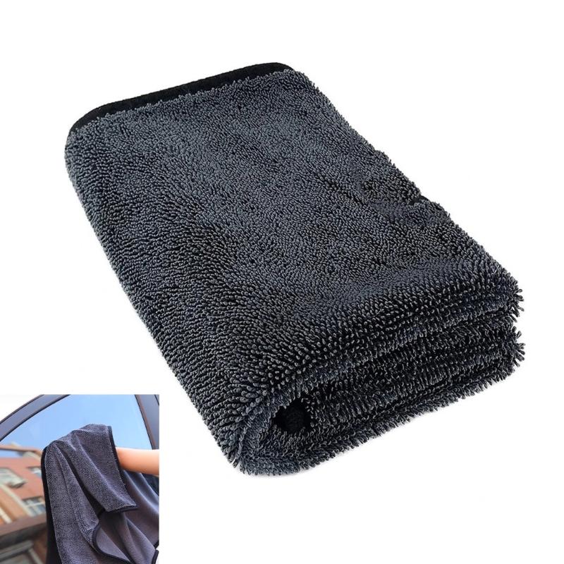Large Scratch Free Microfiber Car Drying Towel Super Absorbent Towel Double Layer Towel for Car Motorcycle & Bicycles