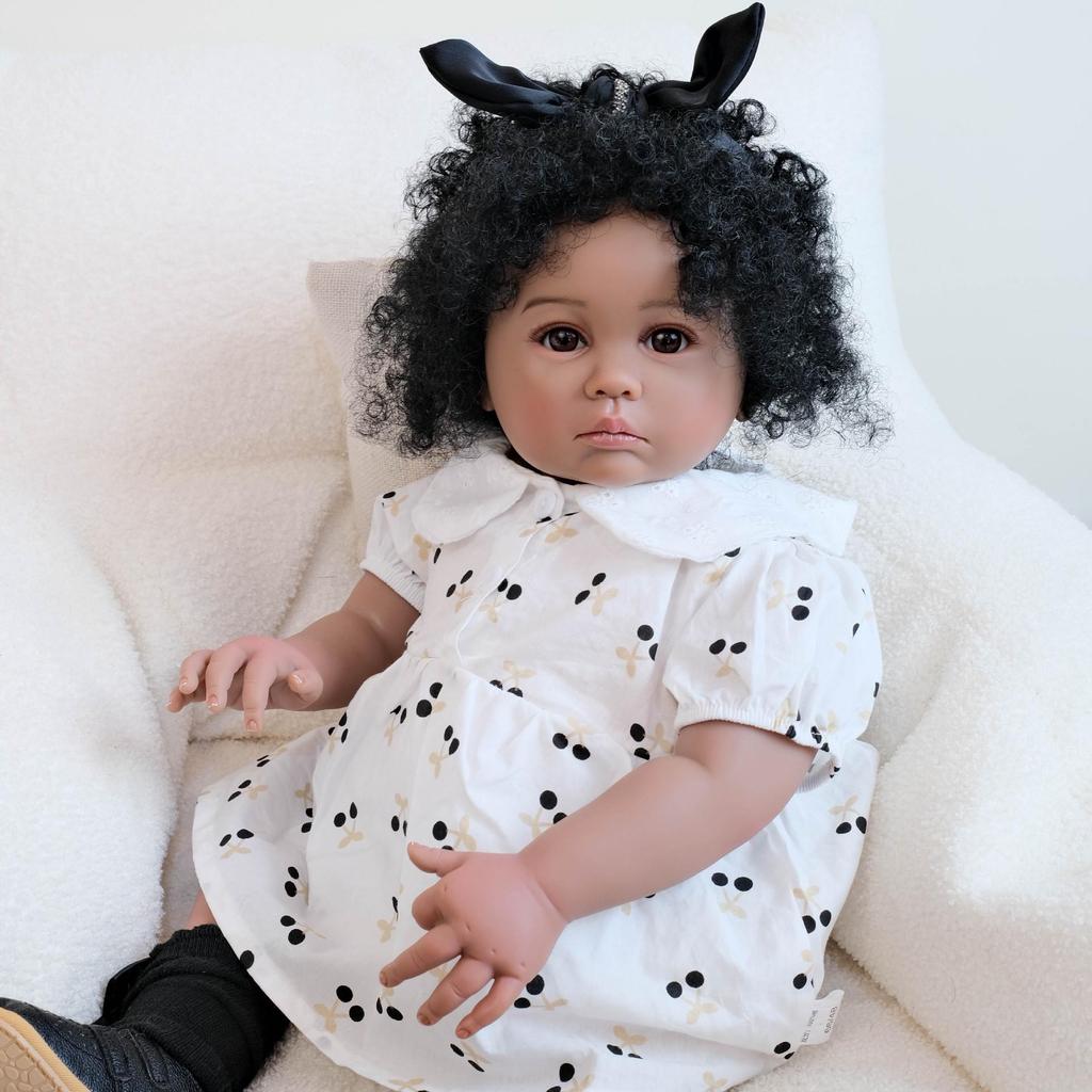 Julieata 24-Inch Cherry Print Romper Reborn Doll for Girls