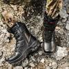 Fashion Winter Men's Boots Outdoor Anti-Slip Men High Help Hiking Boots Autumn Comfortable Men Work Safety Shoes Motocycle Boots Size 47