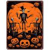 Happy Halloween Plaque Metal Tin Signs Wall Decoration Vintage Art Posters Iron Painting for Man Cave Home Cafe Garden Club Bar