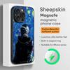 Hot W-Week-NDES Star Cool Phone Case For iPhone 17 16 15 14 13 12 11 Plus Pro Max High-end Luxury Magsafe Sheepskin