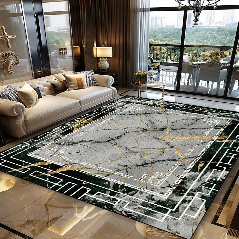 Nordic Style Large Area Rug for Living Room Abstract Decoration Carpet Luxury Bedroom Lounge Rugs Washable Sofa Coffee Table Mat