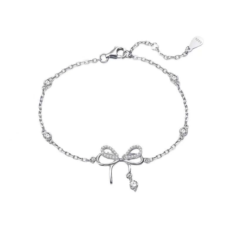 Elegant Cupronickel Butterfly Dream Bracelet for Women - Simple, Versatile, and Sweet Jewelry Gift