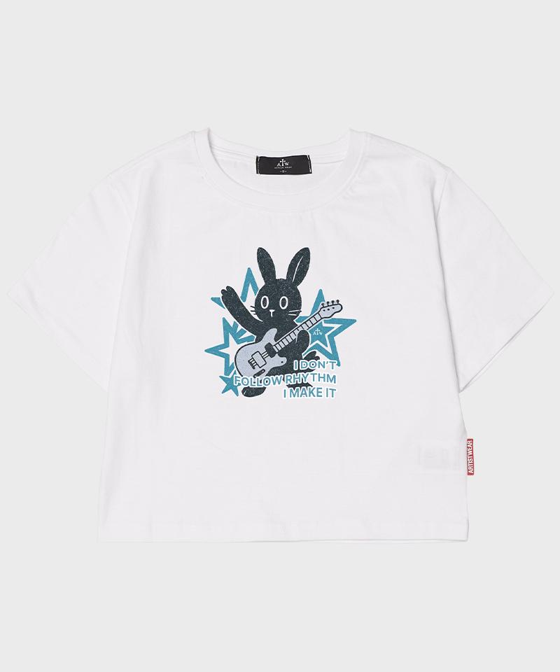 ARTISTWEAR [Atw] Bunny Pop Crop Short Sleeve Tee