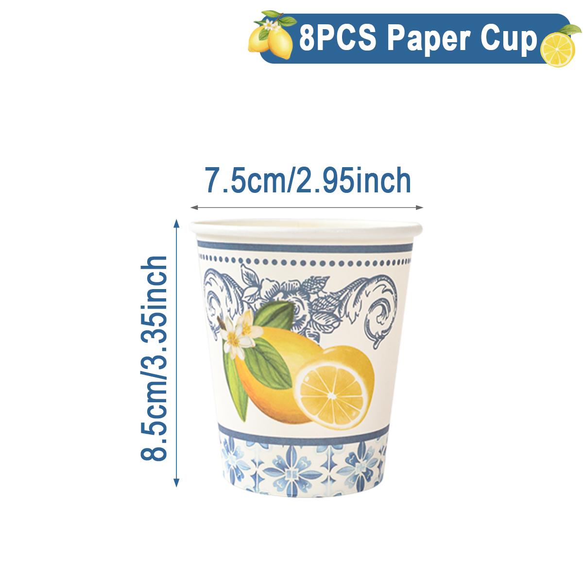 

Lemon Theme Disposable Tableware Birthday Party Decoration Kids Favors Gift Paper Dinnerware Summer Lemon Baby Shower Supplies