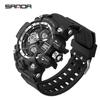 Sanda Youth Fashion Luminous Waterproof Shockproof Alarm Men's Watch